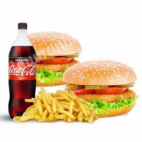 İKİLİ BEYAZ BURGER MENÜ